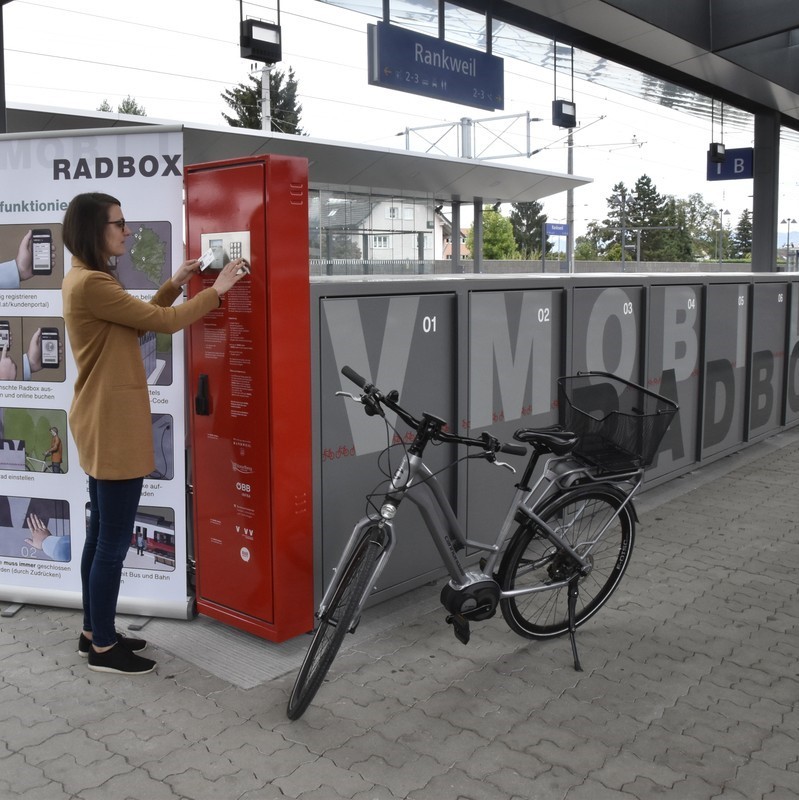 Fahrradboxen am Bahnhof Rankweil ©