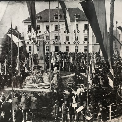 Rankweil in alten Bildern: Sigmund-Nachbauer-Denkmal
